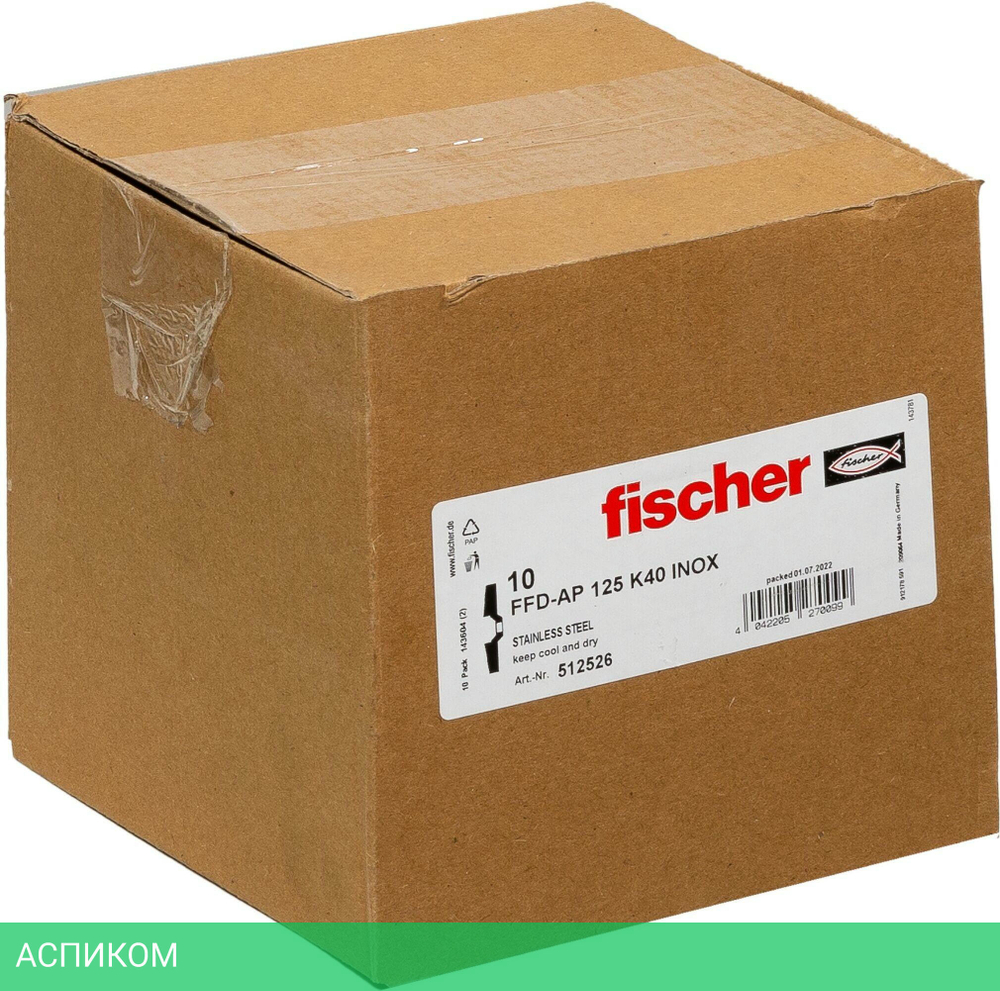 Диск лепестковый Fischer FFD-AP 125 K40 Inox (512526)