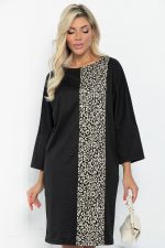 Платье Кайла (черное/лео) П12957-10М LT Collection