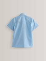 Рубашка с коротким рукавом школьная для мальчика Next 176-909, 2 шт., Голубой