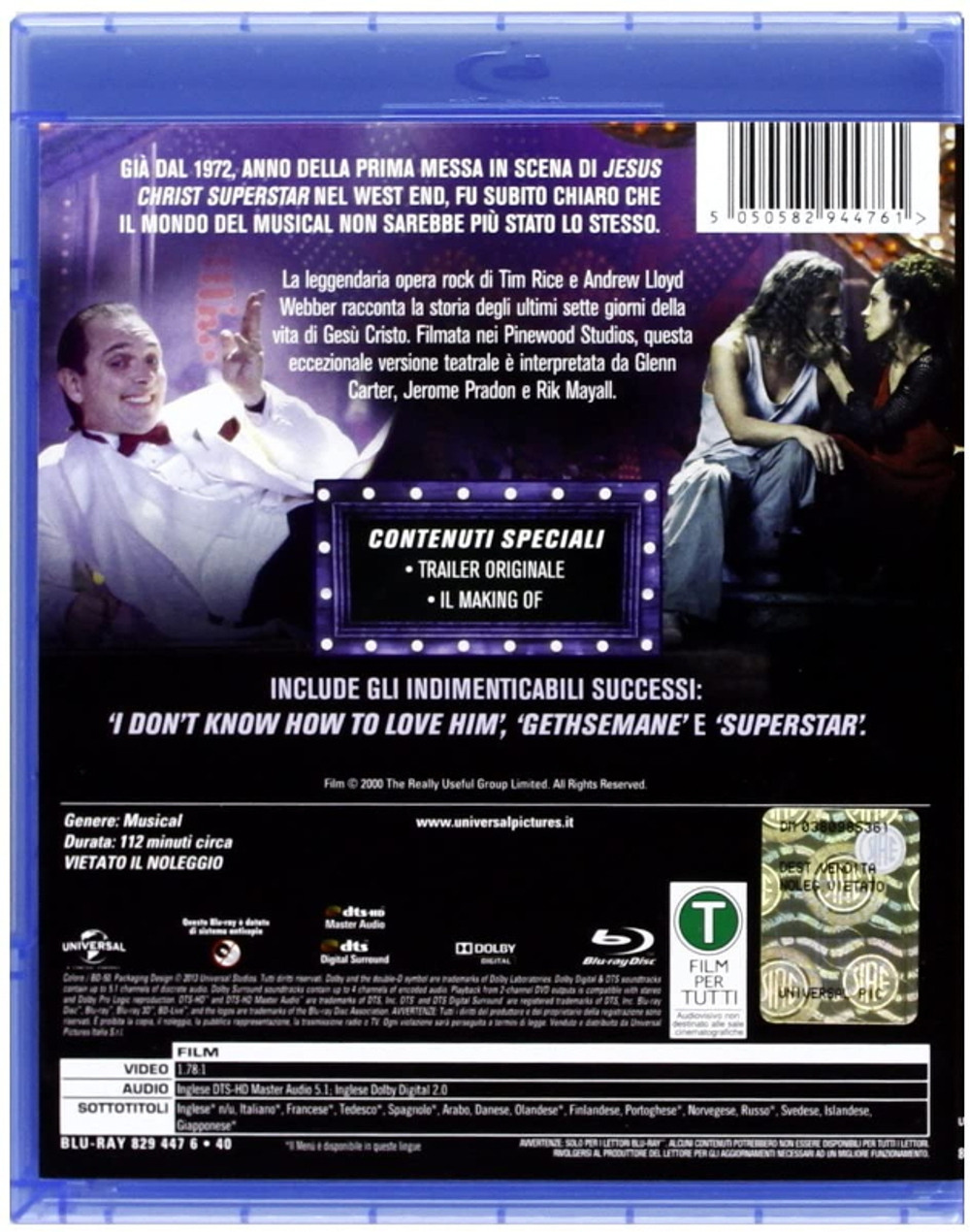 Andrew Lloyd Webber And Tim Rice / Jesus Christ Superstar - Stage Show (Blu-ray)