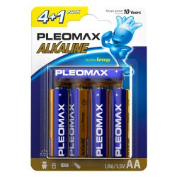 Батарейки Pleomax LR6-4+1BL Alkaline