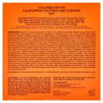 KEYTH, California Feather-Lake Cushion, кушон, N01 светлый бежевый, 14 г (0,49 унции)