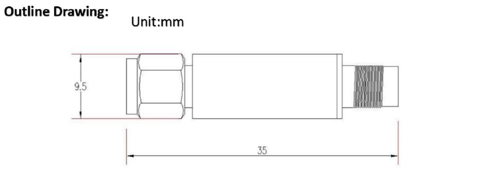 LT-D10M40, Коаксиальный детектор, 10 МГц - 40 ГГц