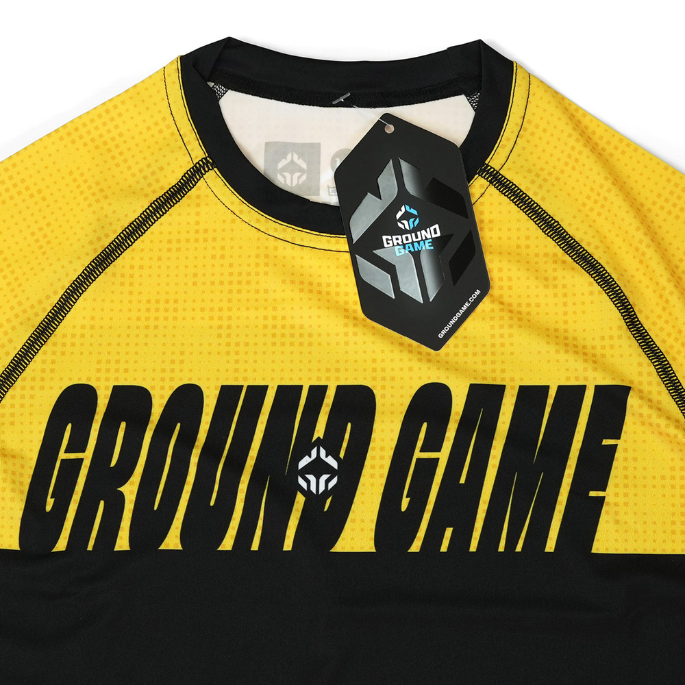 Детский Рашгард GROUND GAME IBJJF жёлтый