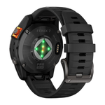 Спортивные часы Garmin fenix 7 Pro Solar Edition, 47 мм, чёрный силиконовый ремешок Сланцево-серый безель из нержавеющей стали, дисплей Solar со стеклом Power Glass. Ремешок с классической застёжкой — на запястье обхватом 125–208 мм