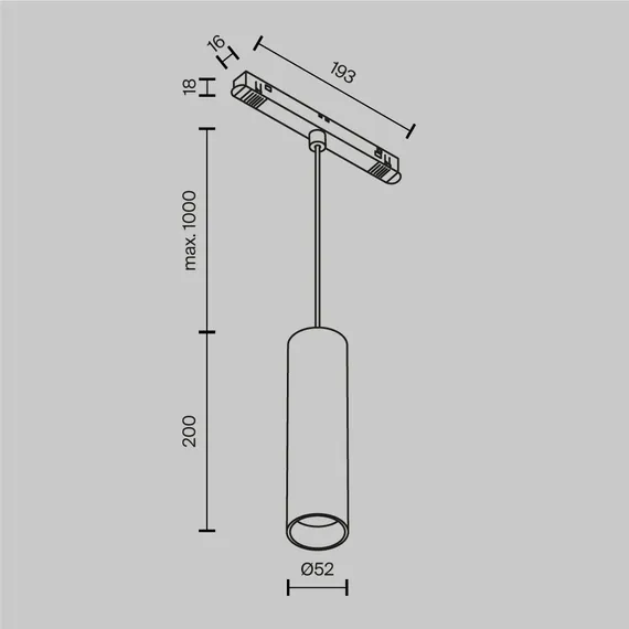 Трековый светильник Фокус / Focus Led Exility 3000K 12Вт 36° Technical tr041-2-12w3k-bbs