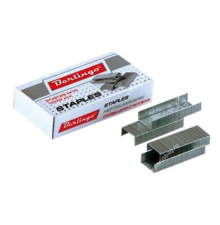 Скобы для степлера №10, оцинкованные, Berlingo