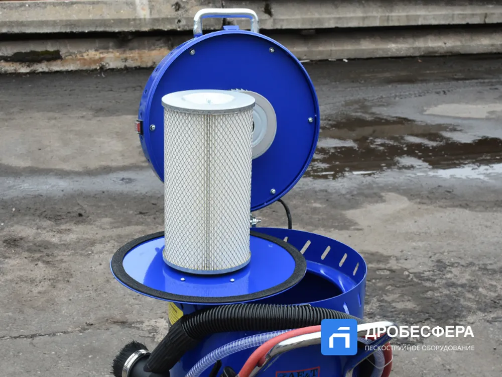 Пескоструйный аппарат беспылевой с рекуператором 106л AE&T T06528