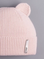 Шапка вязаная демисезонная с ушками