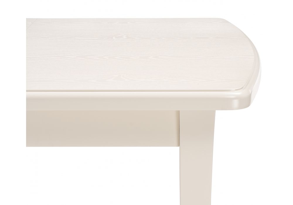 Деревянный стол Цизеан 100(132)х79х75 слоновая кость