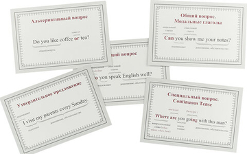 Speak English! Порядок слов в предложении: утверждение, отрицание, восклицание, вопрос_29 карточек