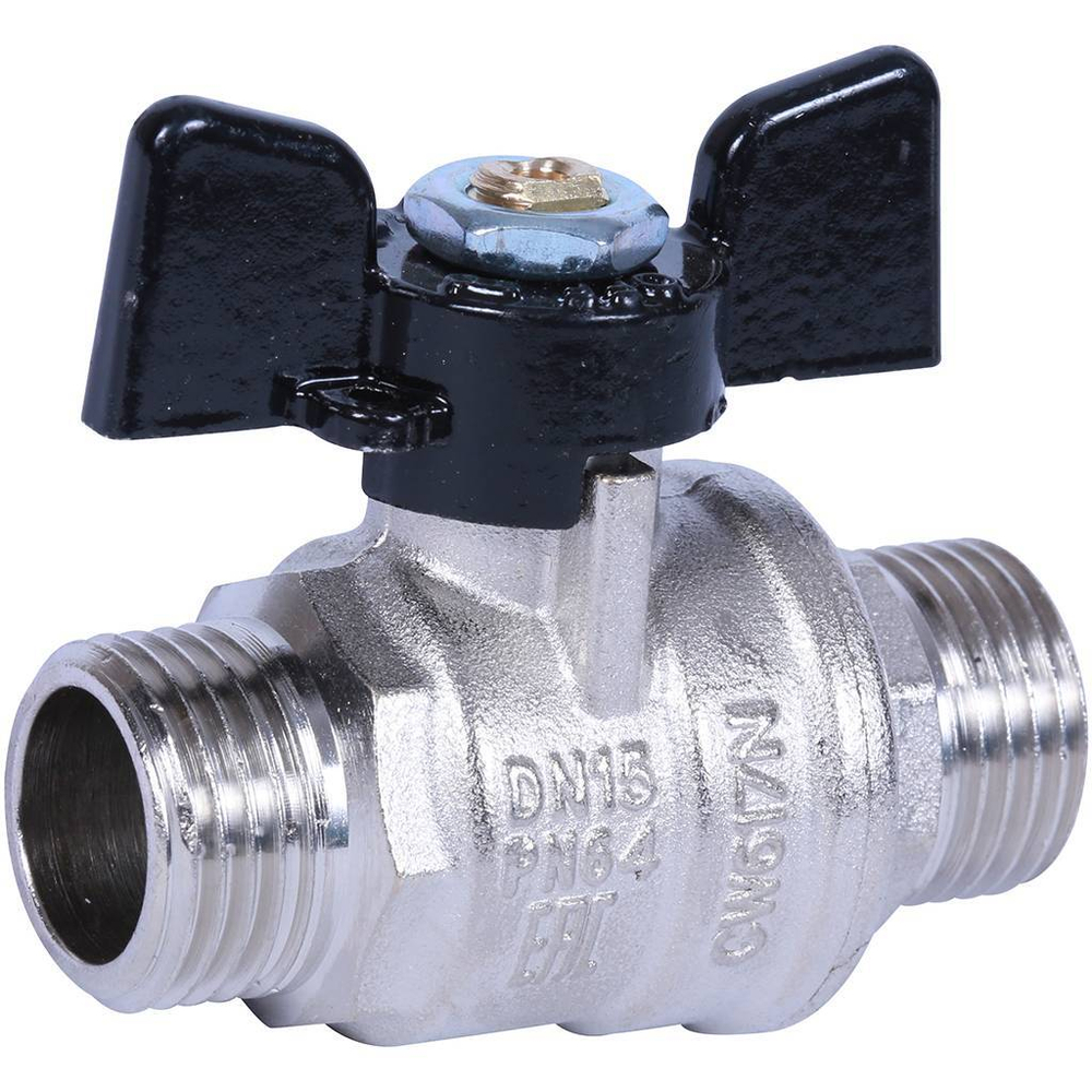 Кран шаровой Bugatti Oregon 1/2" наружная-наружная (бабочка)