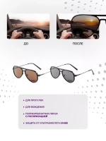 Оправа для очков с магнитными накладками 4в1