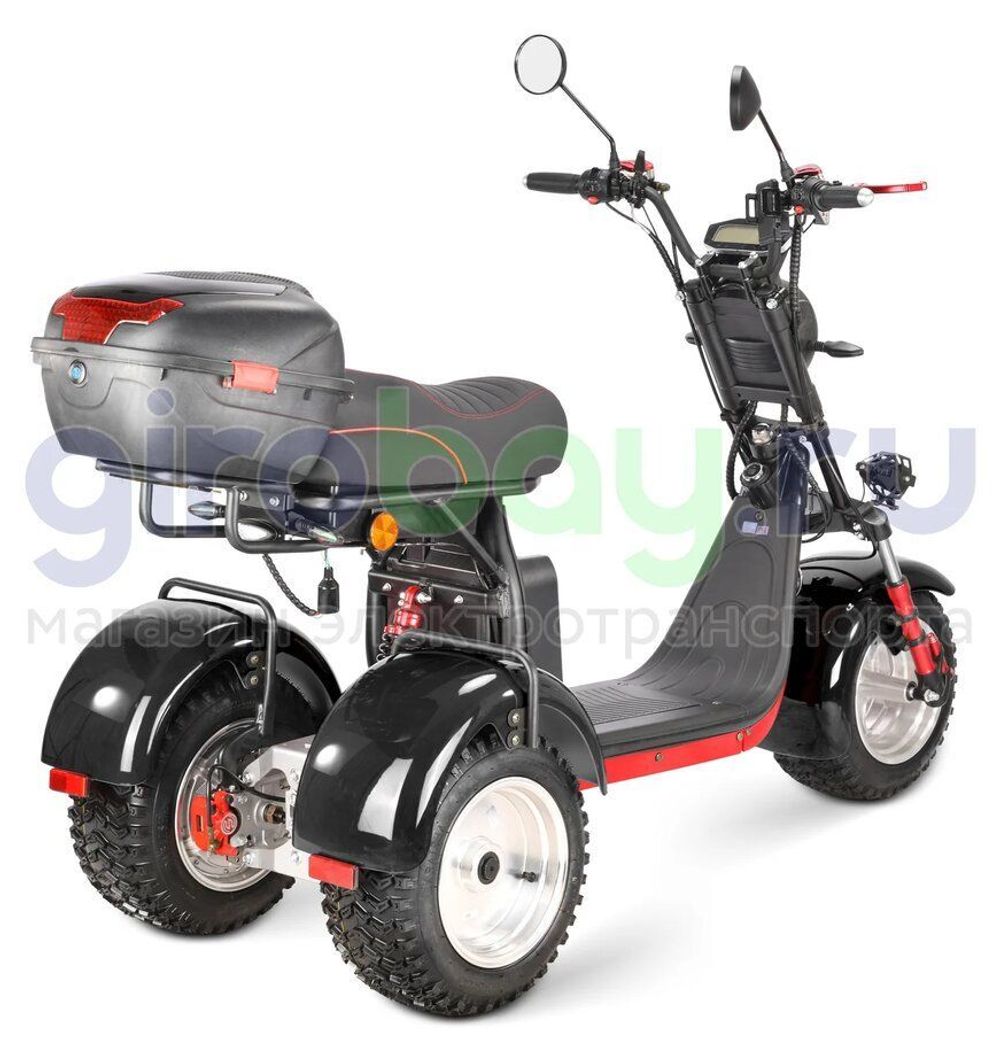 Электроскутер WHITE SIBERIA IKRA 5000w - (Черный) фото 7 фото №9