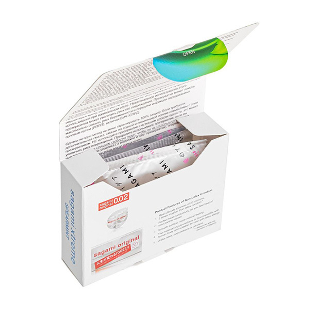 Презервативы с ароматом мяты Sagami Xtreme Mint 3шт