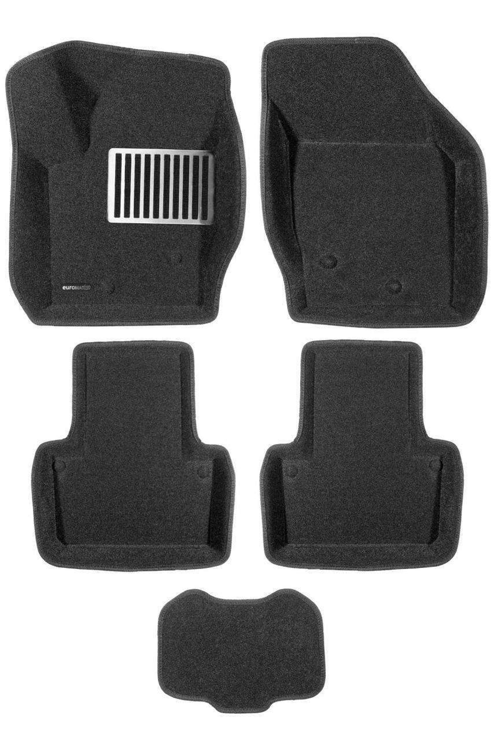 Коврики салона для VOLVO XC 90 (2002-2014) Euromat 3D Lux черные. Арт. EM3D-005508