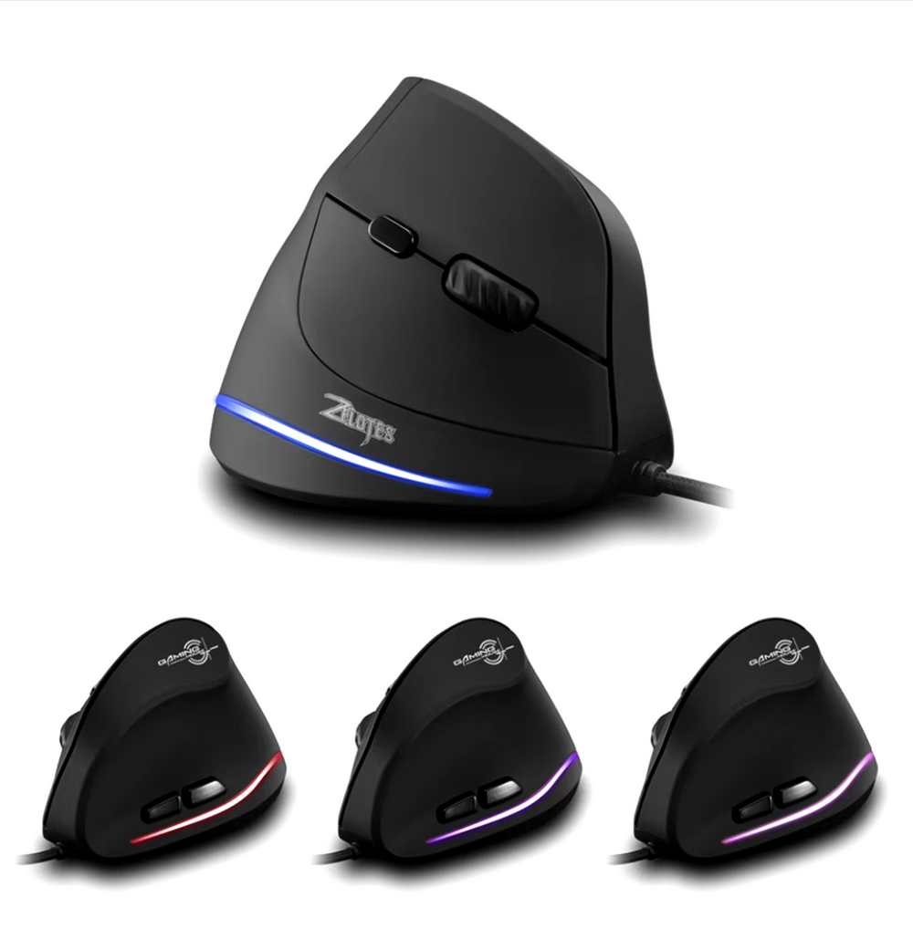 Мышь вертикальная проводная Zelotes T-20