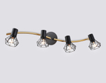 TR8658/4 BK/GD черный/золото E14/4 max 60W 750*100*185