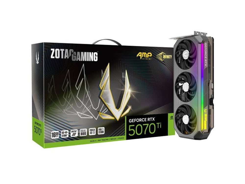 Видеокарта Zotac Nvidia GeForce RTX 5070 Ti AMP [ZT-B50710B-10P]