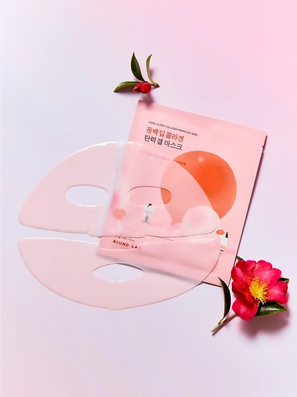 ROUND LAB Гидрогелевая маска с экстрактом камелии и коллагеном Camellia Deep Collagen Firming Gel Mask (34 г)
