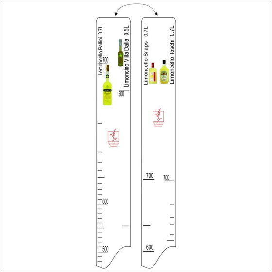 Барная линейка Lemoncello Pallini, Snaps, Toschi (0.7 л) Villa Dalla (0.5 л), P.L. Prof