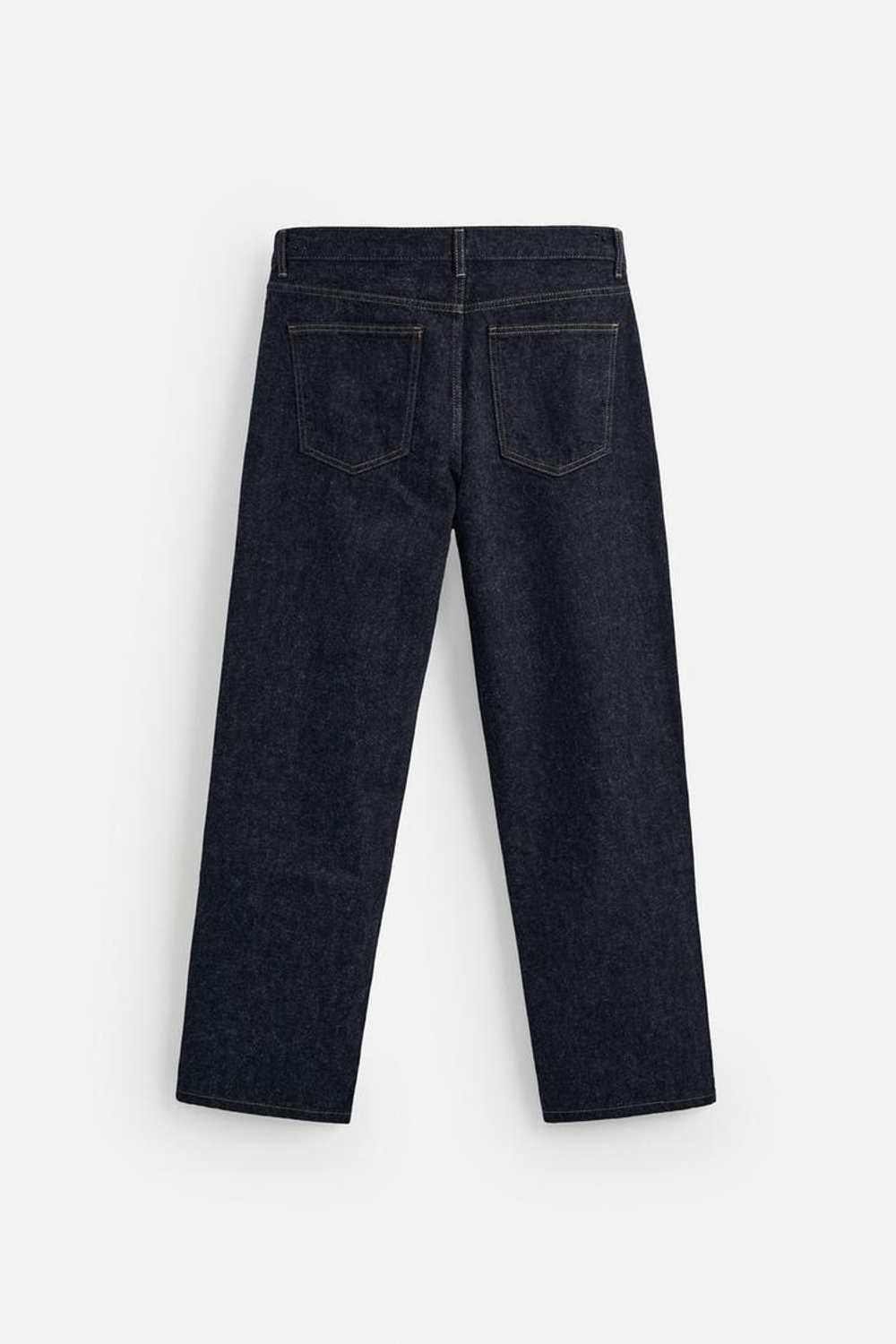 ZARA ДЖИНСЫ STRAIGHT-LEG ИЗ ВОРСИСТОЙ ТКАНИ, СИНИЙ