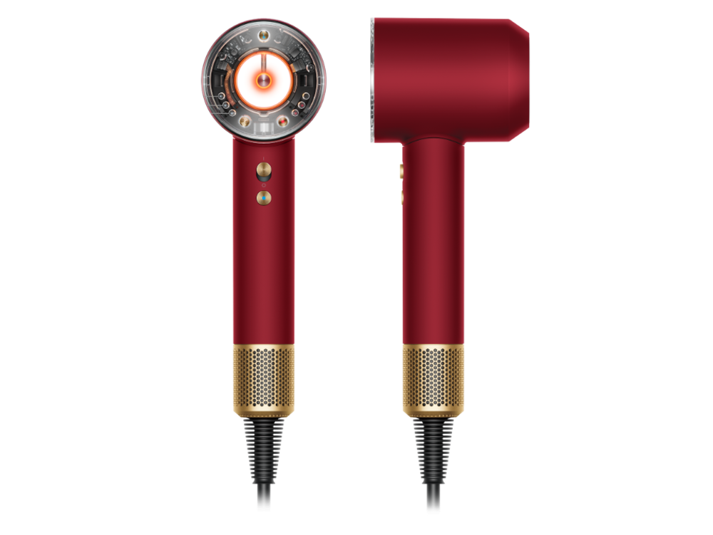Фен Dyson Supersonic HD16 Nural red velvet/gold, SG (красный бархат/золото) (c кейсом)