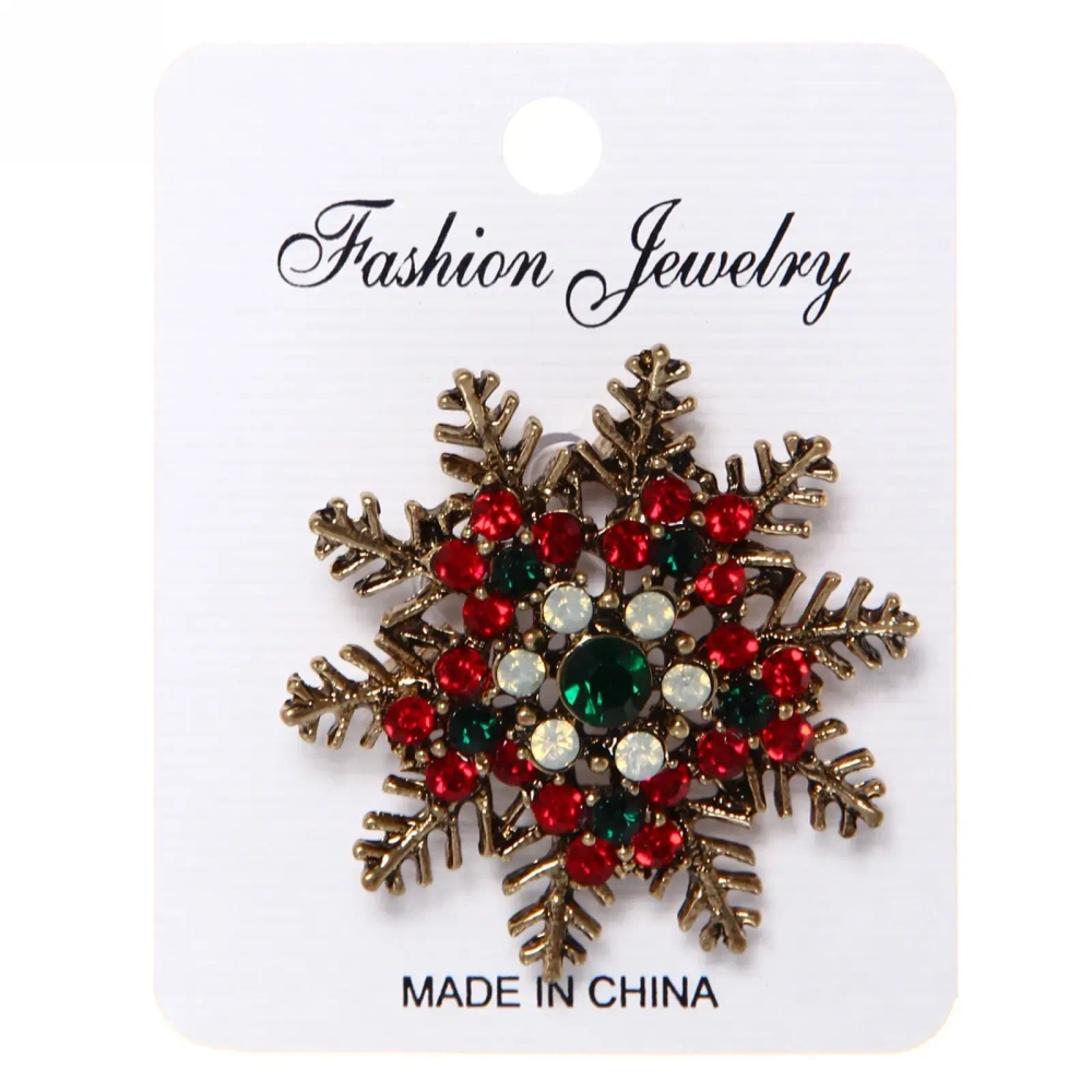 Брошь «Рождественское чудо - Снежинка», 4 см