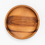 Деревянная плоская тарелка Art of Siberia из дерева сибирский кедр 185 мм. T97