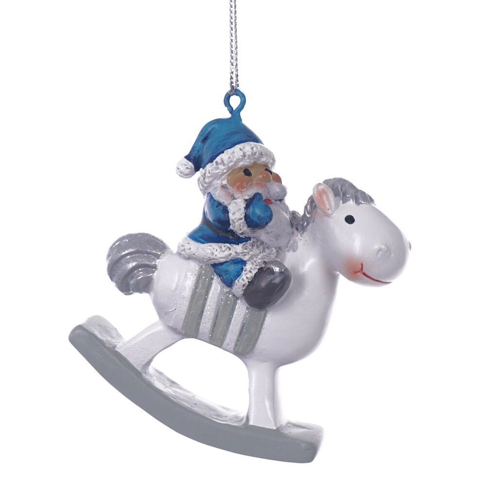 GAEM Фигурка декоративная подвесная "Ангел/Дед Мороз", L5,5 W2 H6 см, 4в.