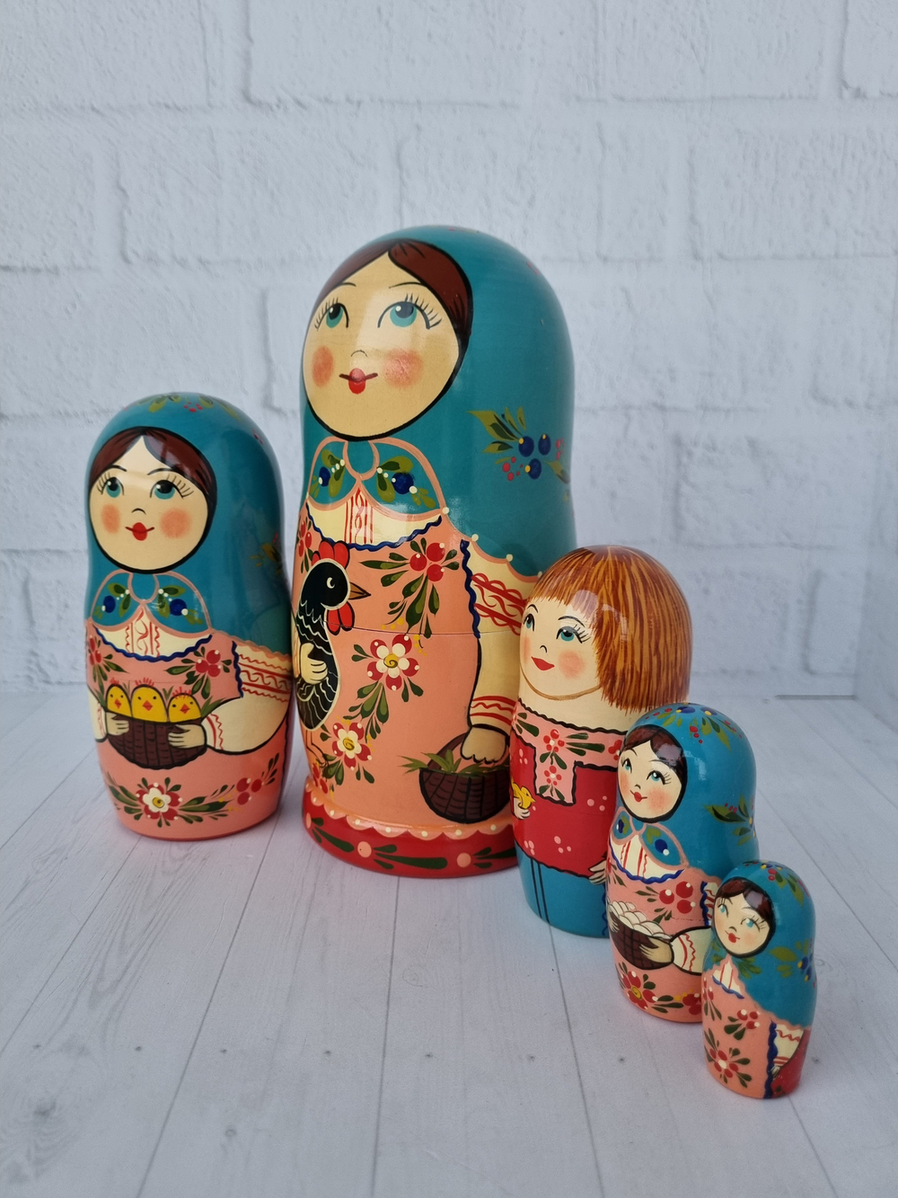 Матрешка "с курочкой" традиция 5мест