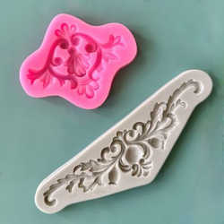 Молды силиконовые для творчества "Набор вензелей 2 молда. Лепнина 3" / Форма для вензелей из гипса, мыла, воска