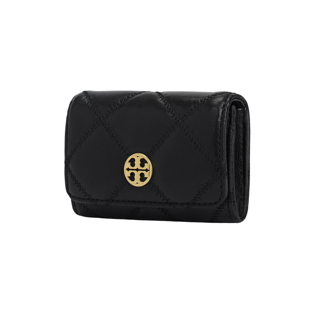 TORY BURCH Tory Burch Leather Card Holder Regular Unisex Black