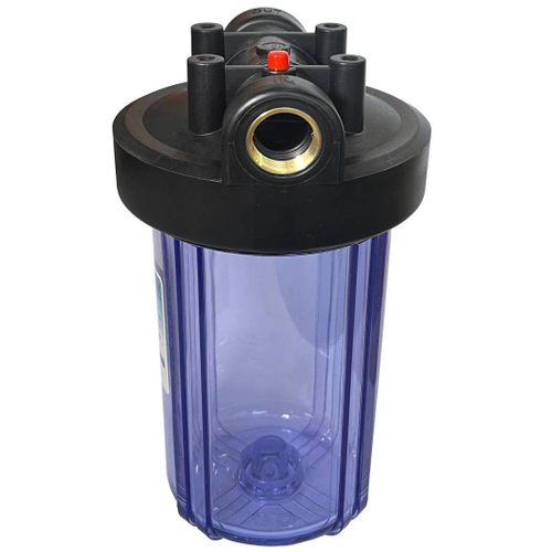 Корпус Акватек Вig Вlue 10quot; для хол. воды, прозрачный (кронштейн, латун. вставки) 1quot;, 0-25-3060