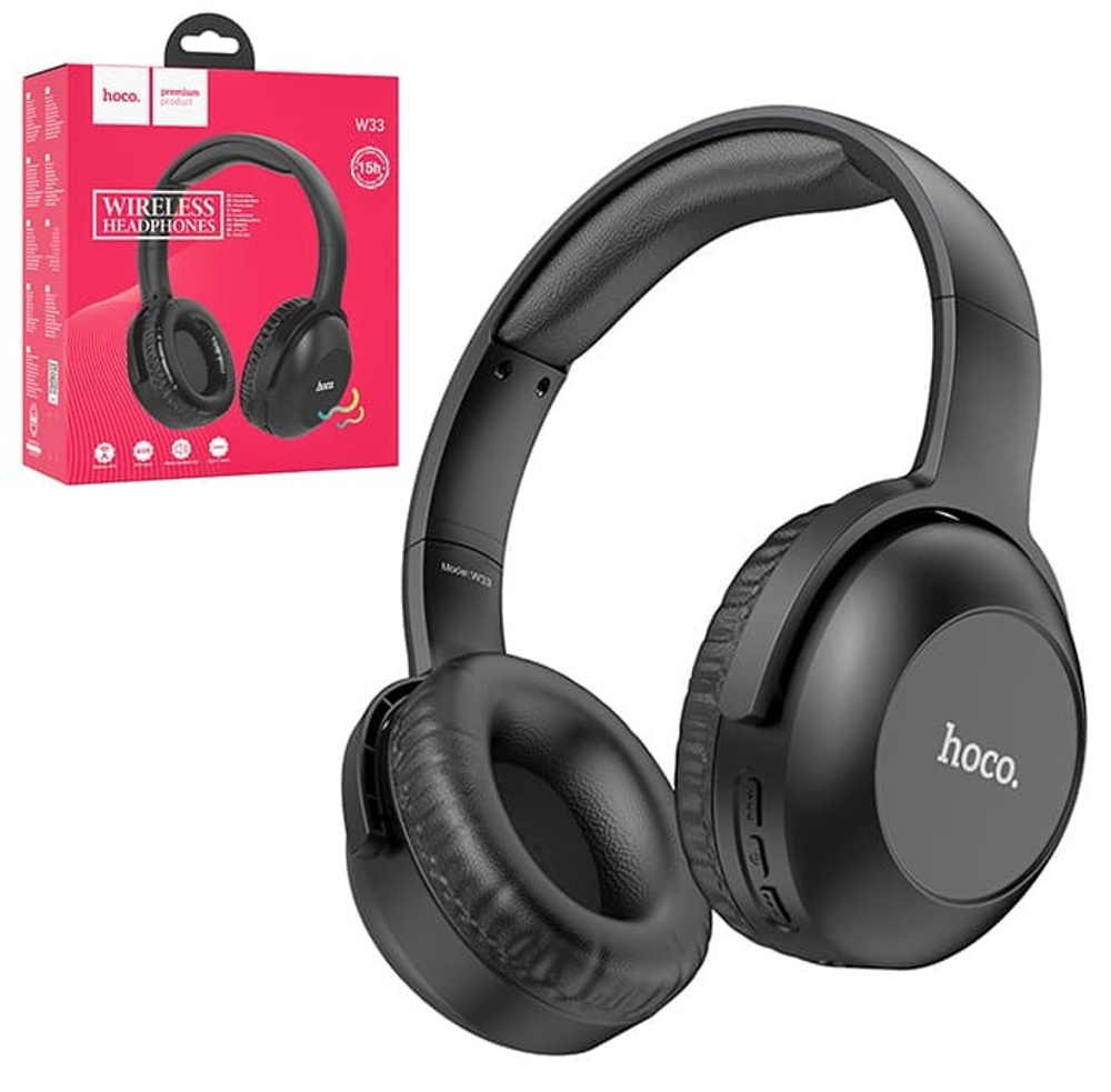Полноразмерные Bluetooth наушники HOCO W33 (черный)