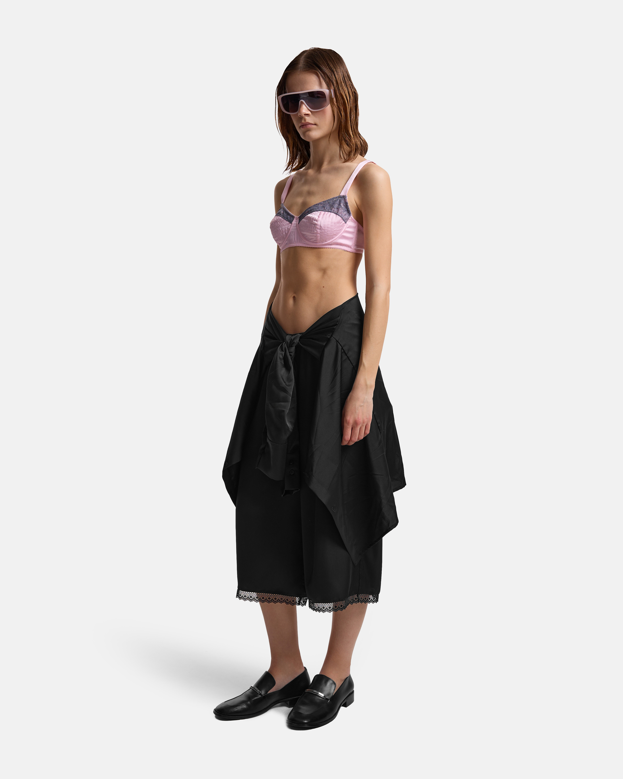 БРА С КРУЖЕВОМ ИЗ САТИНА