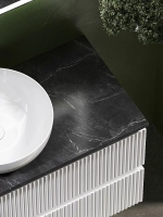 Тумба с раковиной Sancos SNOB R 100 со столешницей, белая матовый