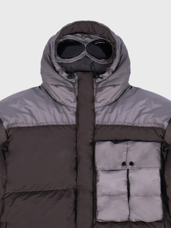 Пуховик C.P. Company Eco Chrome-R Mixed Google Down Jacket Walnut