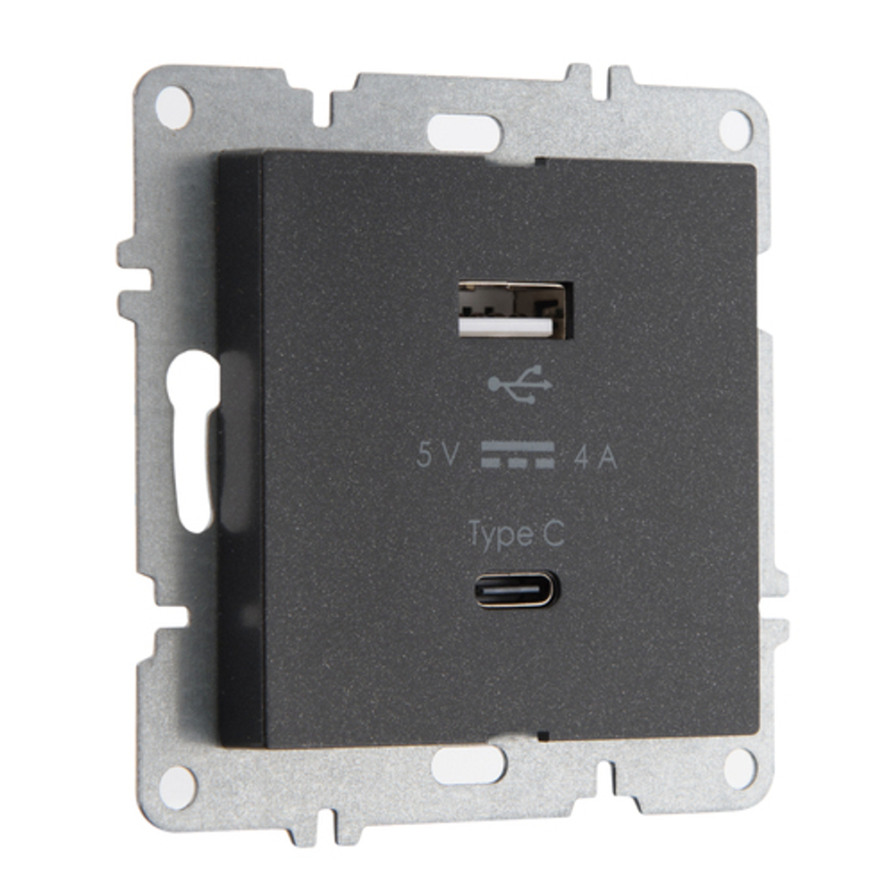 Устройство зарядное USB (A+C) ARVIA Electric, высокоскоростная зарядка, 20В 4.0А, черный 50072000312