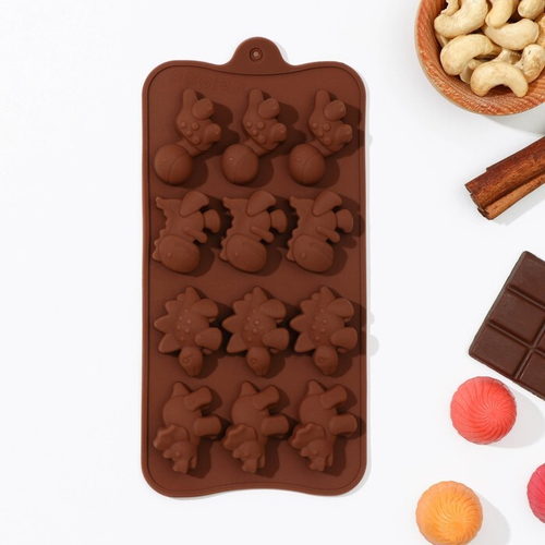 Форма "Дино" 12 ячеек