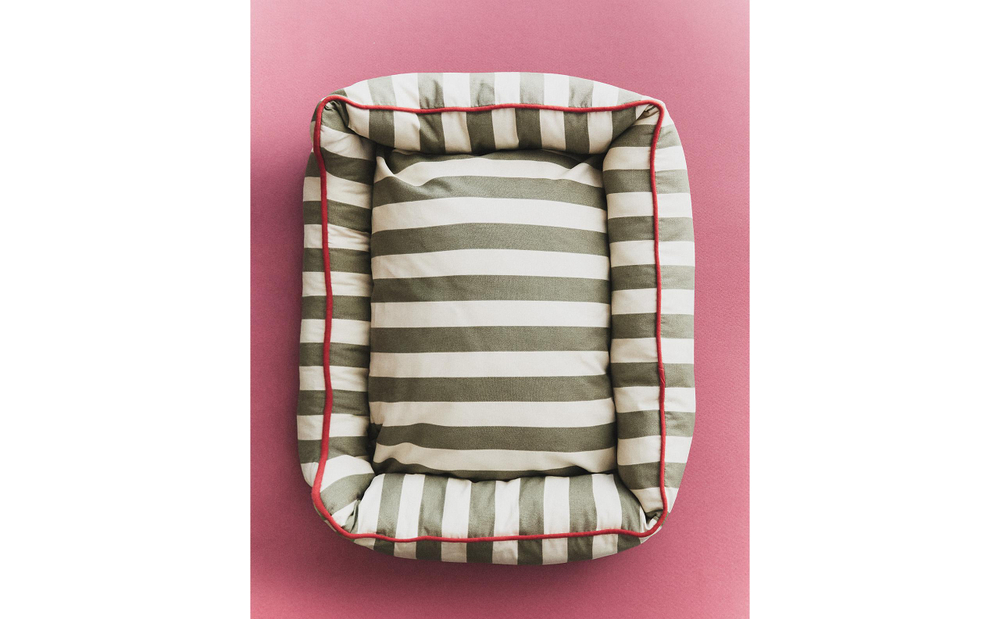Лежак для животных Zara Home, в полоску с кантом, 50 40 18 см