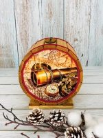 Копилка-бочка "Путешествие "