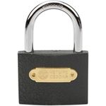 Замок навесной, ширина 75 мм, чугун, дужка d-9,5 мм, английский, 3 ключа, в блистере, 79-0007