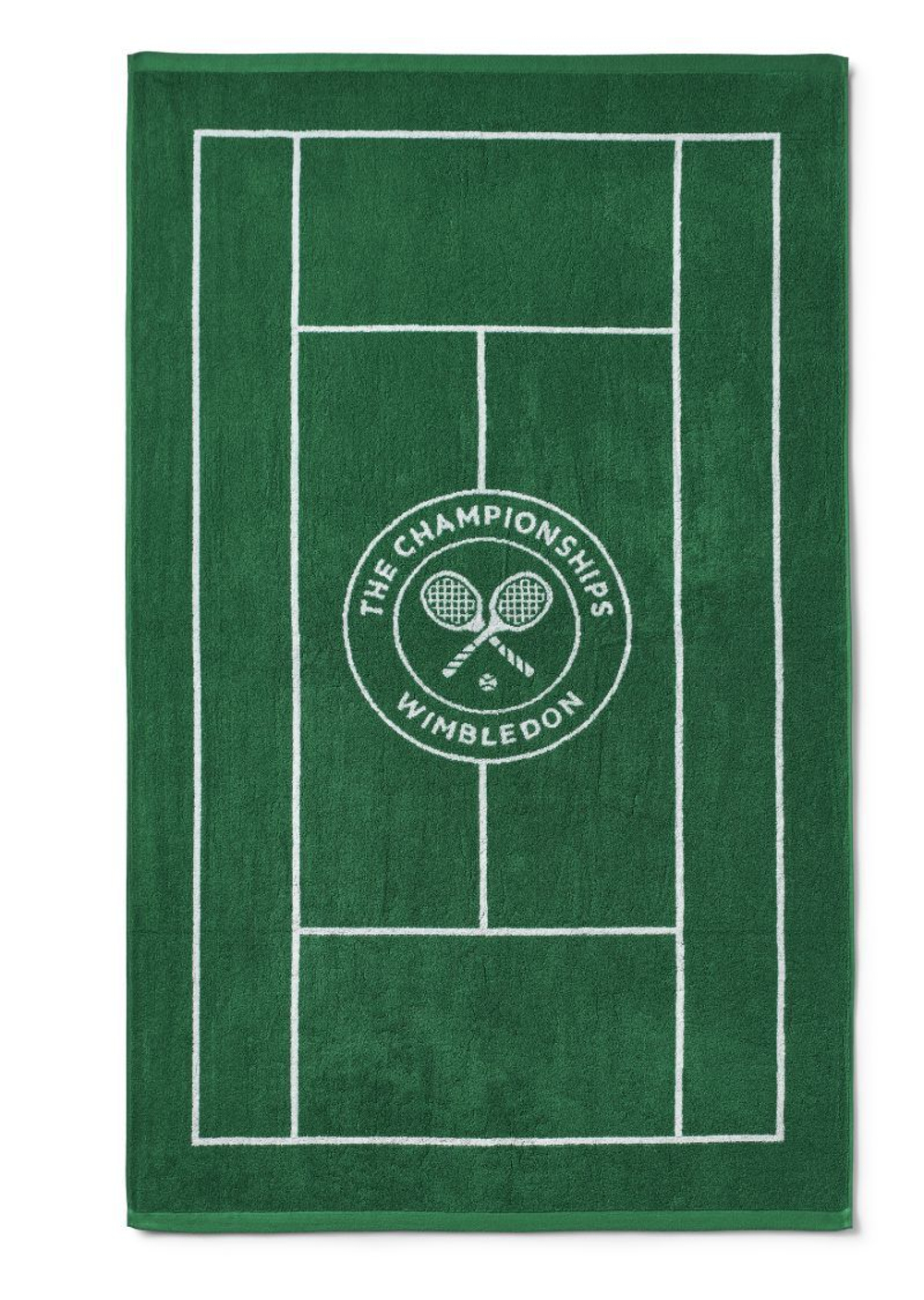 Теннисное полотенце Wimbledon Tennis Court Cotton Bath - green