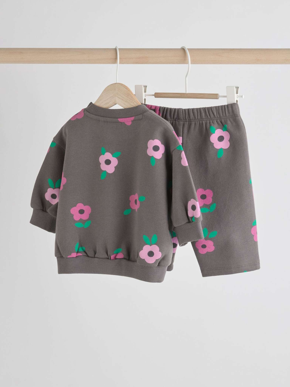 Свитшот и спортивные брюки в комплекте для малышей Next B77-493, Серый