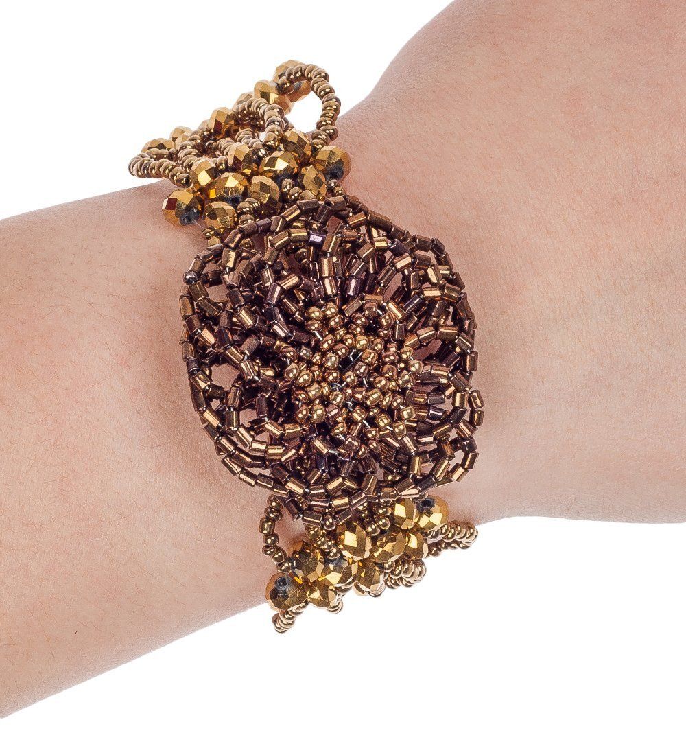 Y-BB029 Браслет из бисера и бусин «Кружево»