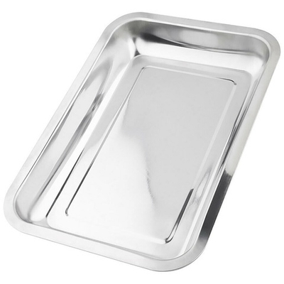 Противень 31*21*4см нерж глубокий "Domestico"