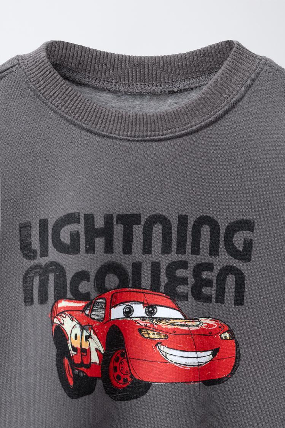 ZARA ТОЛСТОВКА С ПРИНТОМ CARS LIGHTNING MCQUEEN © DISNEY, АНТРАЦИТОВО-СЕРЫЙ