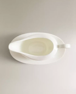 ZARA HOME СОУСНИК ИЗ ФАРФОРА, БЕЛЫЙ