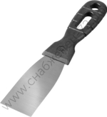 ЗУБР 40 мм, пластиковая ручка, нержавеющий, Шпатель, МАСТЕР (10077-04)